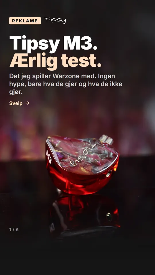 TikTok-bilde 1: «Tipsy M3. Ærlig test.», merket Reklame.